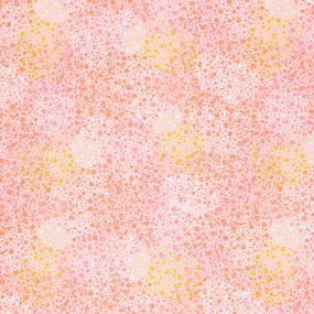 108" Quilt Back - Splatter Dots Peach 108" Wide Backing