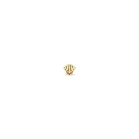 14k Itty Bitty Seashell Stud