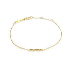 14k Itty Bitty SISTER Bracelet