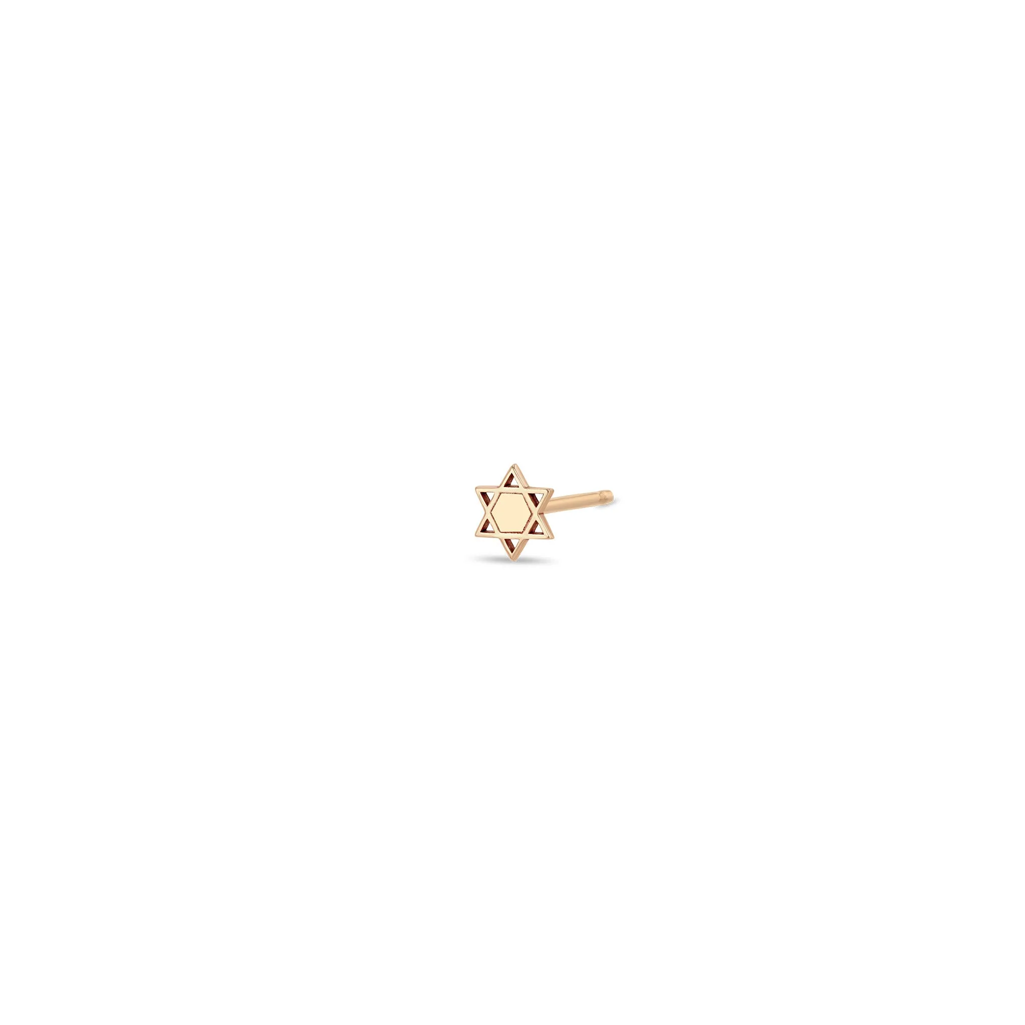 14k Itty Bitty Star of David Stud