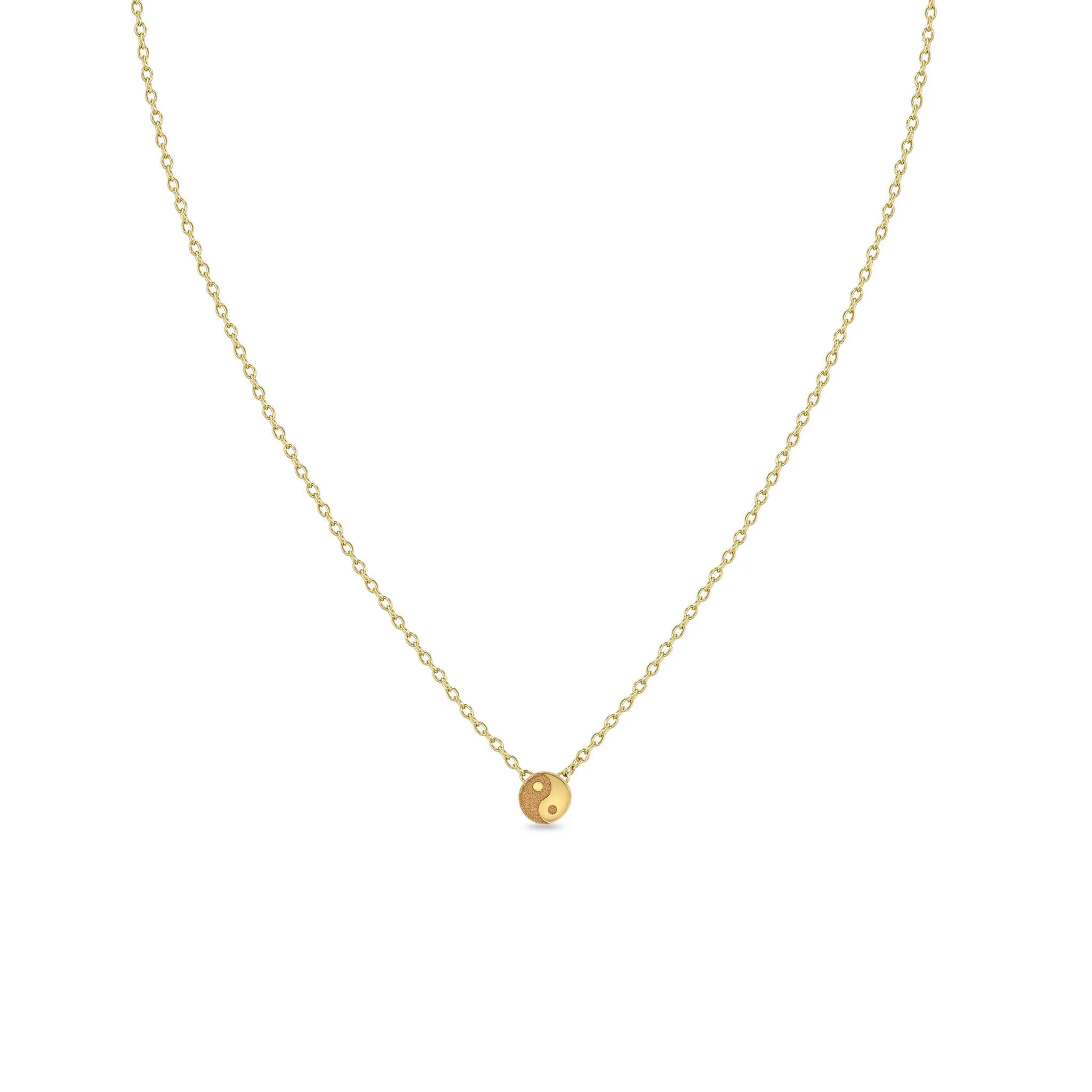 14k Itty Bitty Yin Yang Necklace