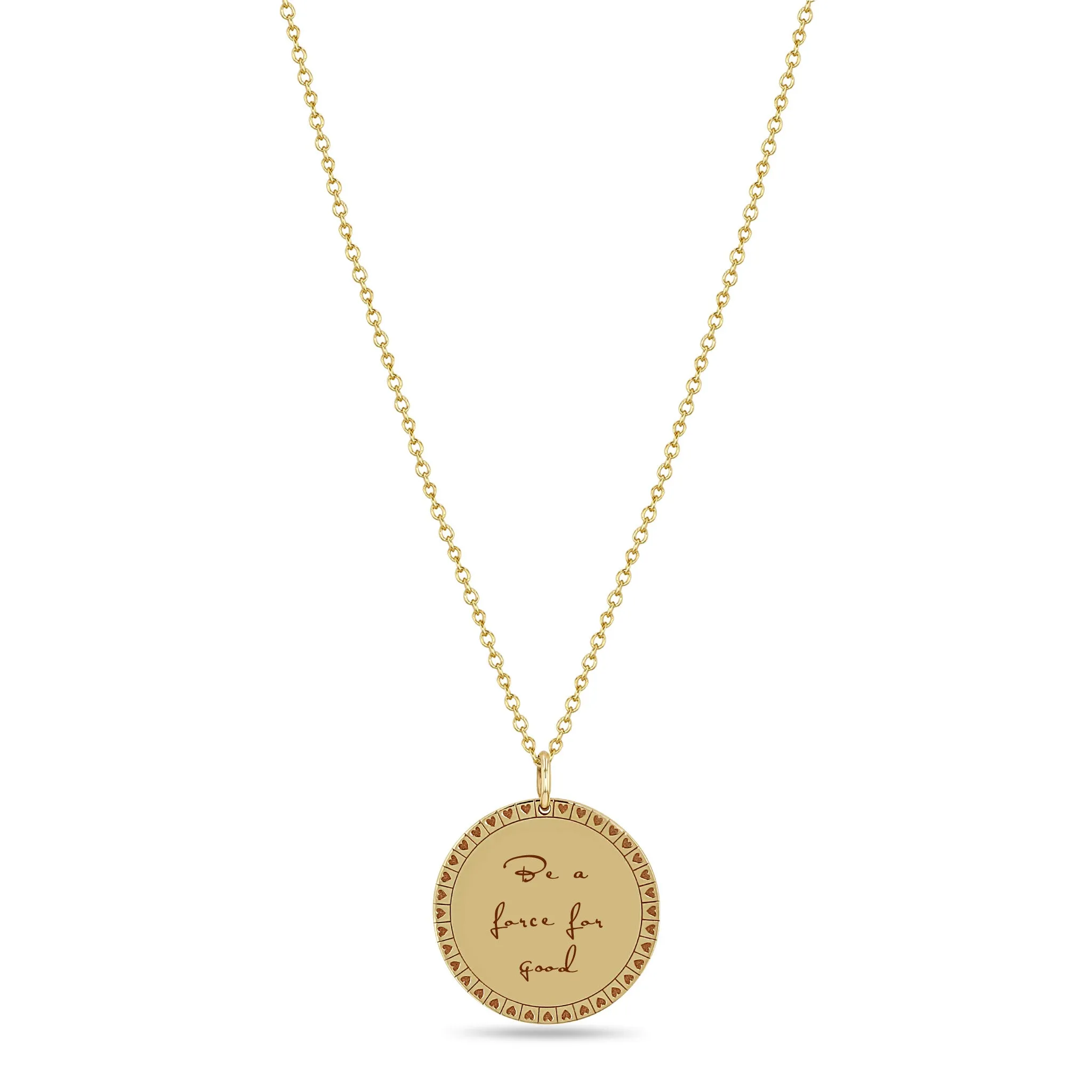 14k Medium Mantra Necklace