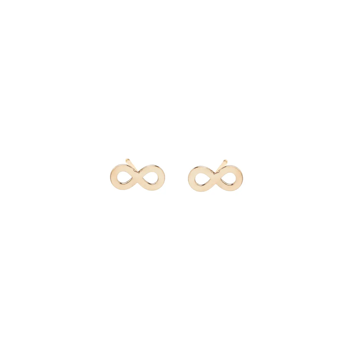 14k midi bitty infinity stud