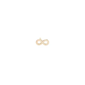 14k midi bitty infinity stud