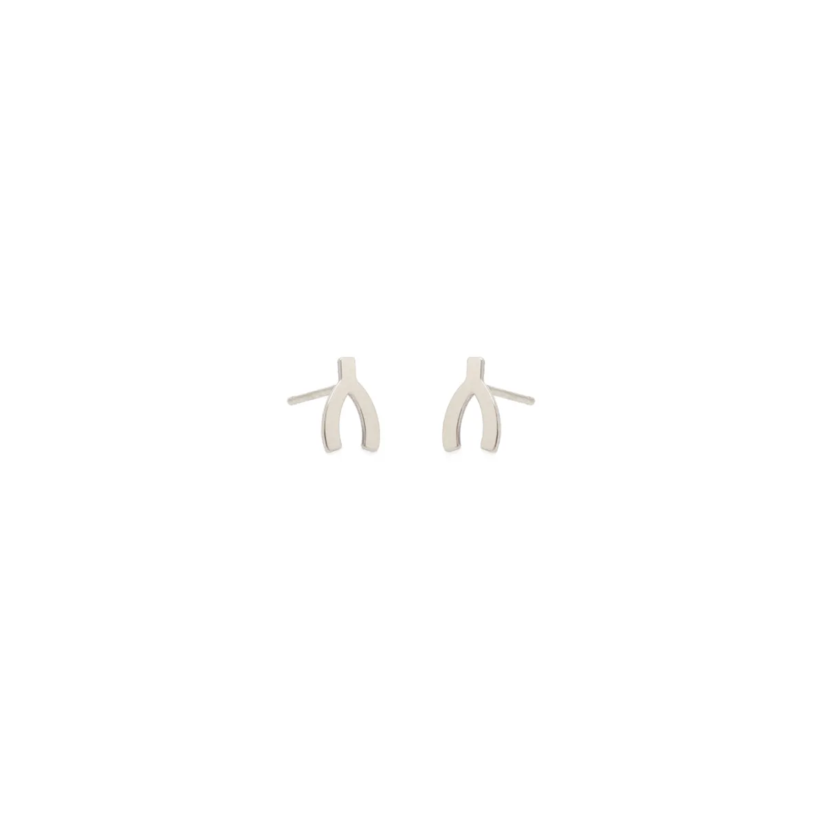 14k Midi Bitty Wishbone Stud