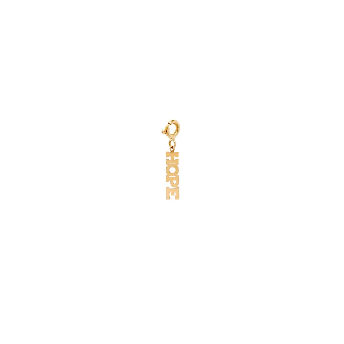 14k Single Itty Bitty HOPE Charm