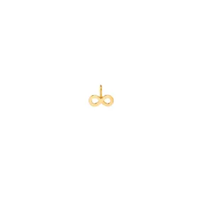 14k single midi bitty infinity charm