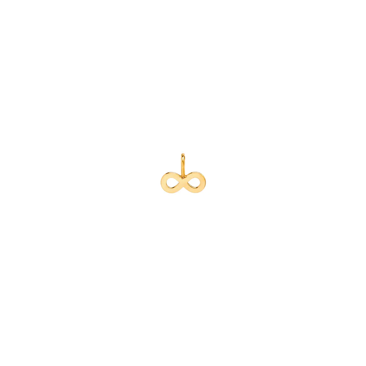 14k single midi bitty infinity charm