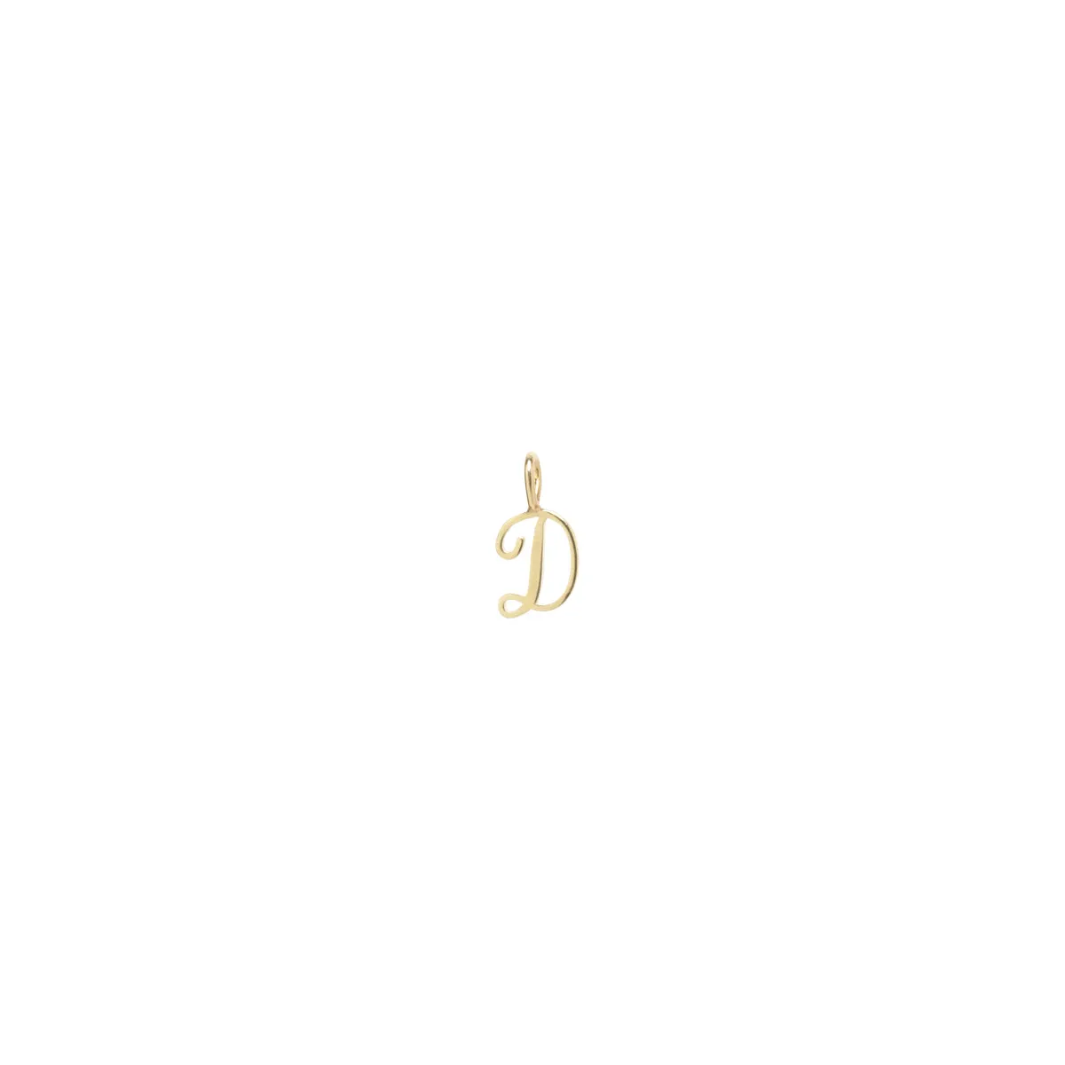 14k Single Script Letter Charm