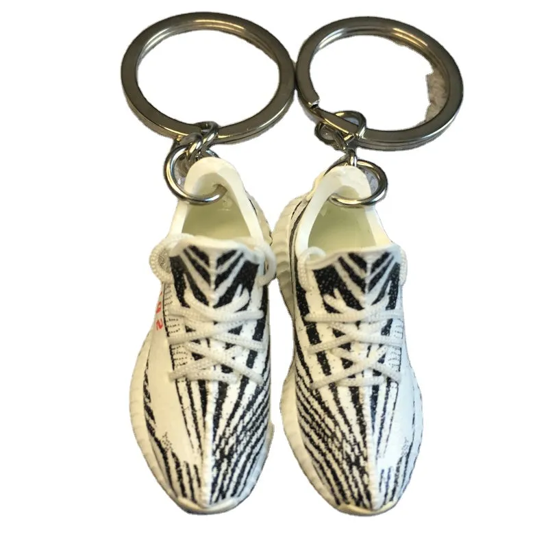 3d yzy frozen yellow sneaker kanye west shoe keychain for yzy 350 v2