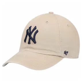 '47 Brand New York Yankees Khaki Team Clean Up Adjustable Hat