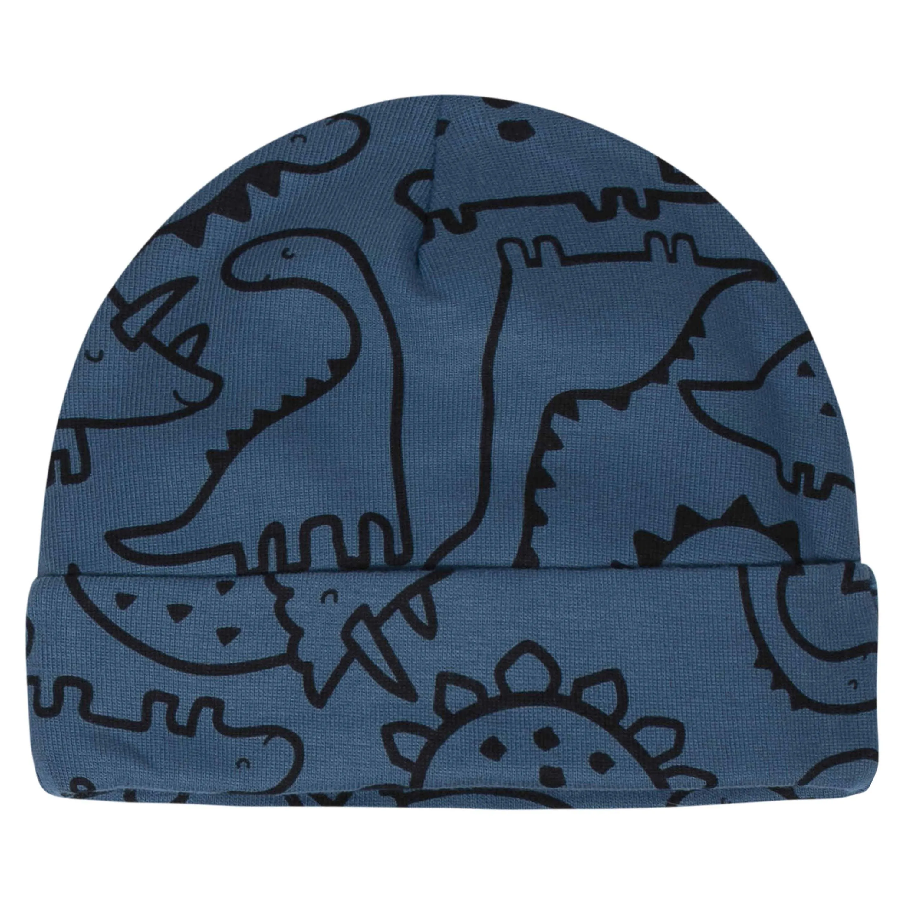 8-Piece Baby Boys Dino Caps & Mittens Set