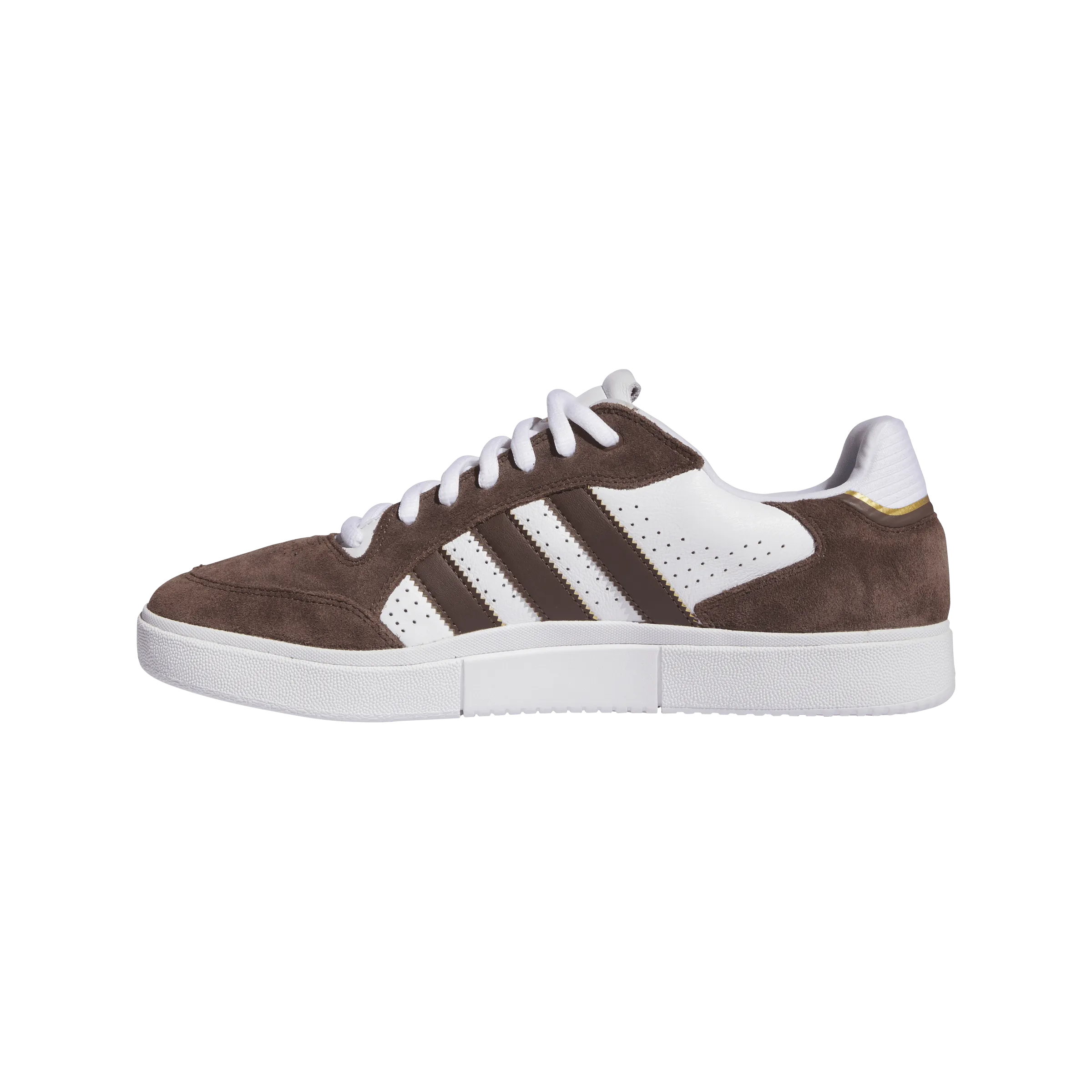 ADIDAS Tyshawn Low Shoes Brown/Cloud White/Gold Metallic