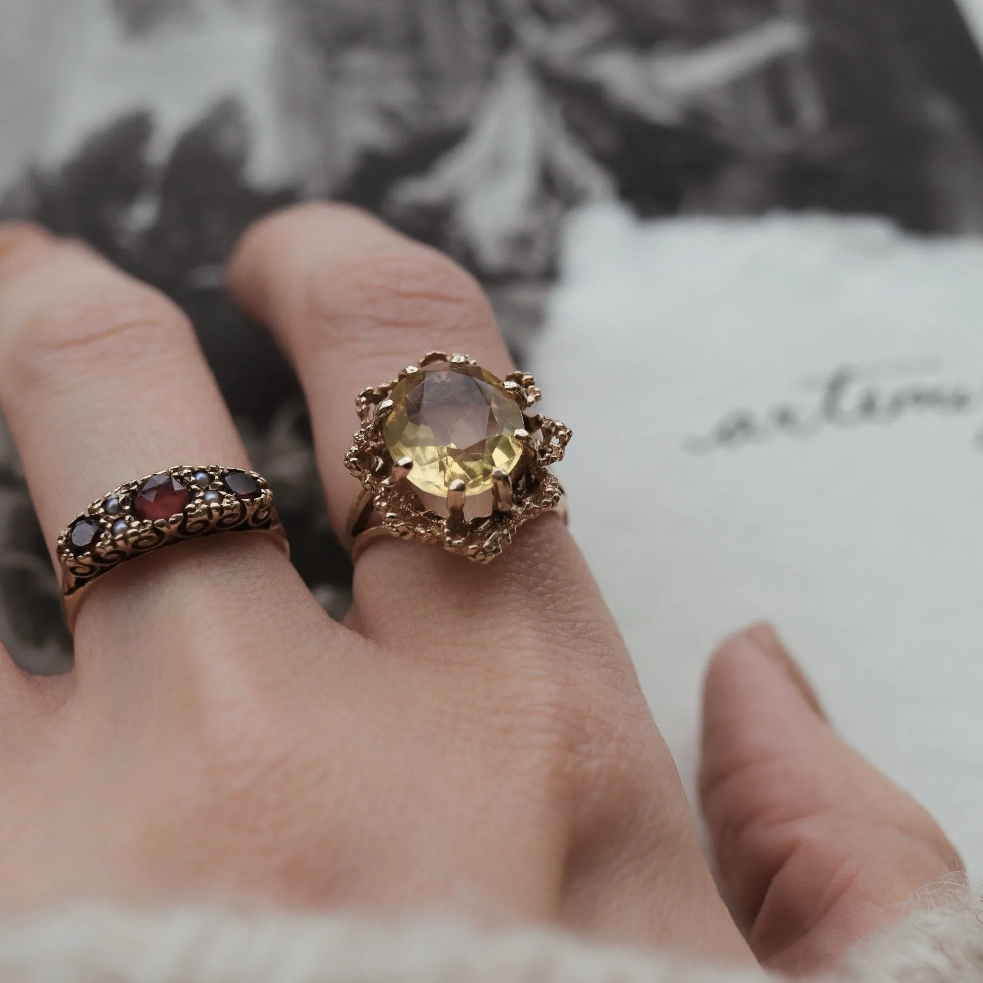 Antique | Ilia Citrine Ring