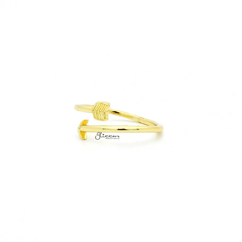 Arrow Toe Ring - Gold