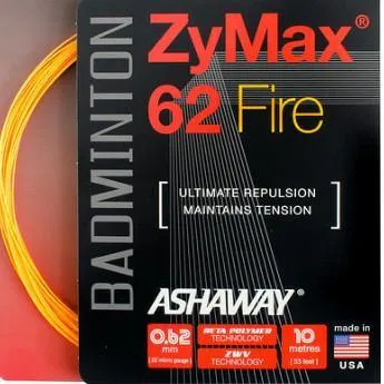 Ashaway ZyMax 62 Fire - Fire orange