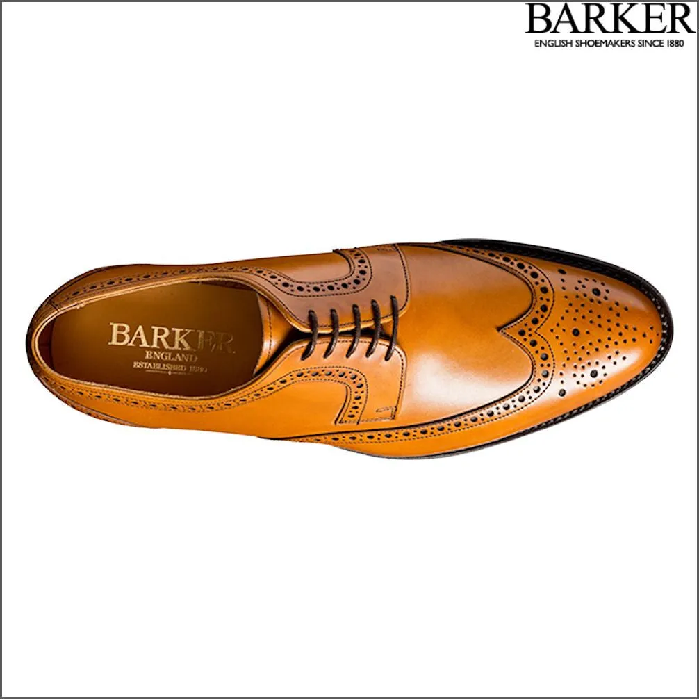 Barker Bath Cedar Calf Wingtip Brogue Size 6 Only<>