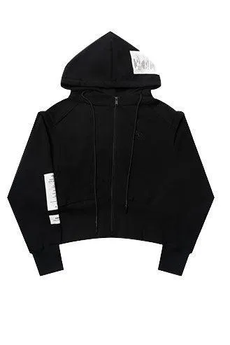 Black Hoodie with Removable Sleeves