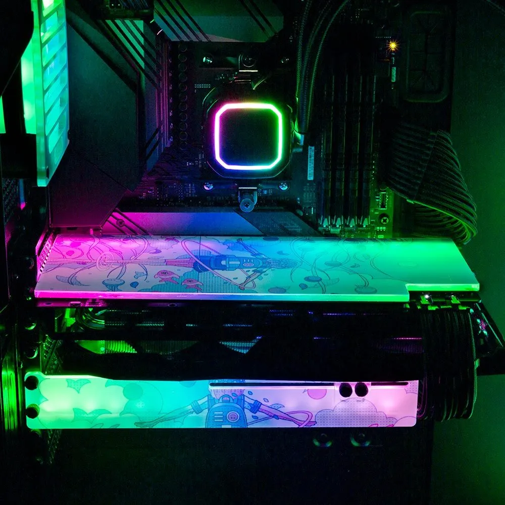 Blue Infinity RGB GPU Backplate