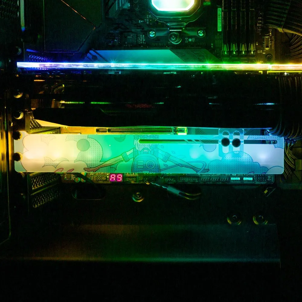 Blue Infinity RGB GPU Support Bracket