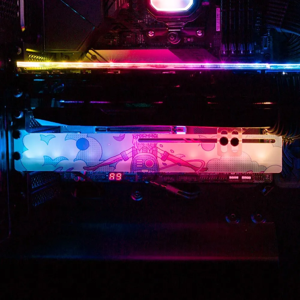 Blue Infinity RGB GPU Support Bracket