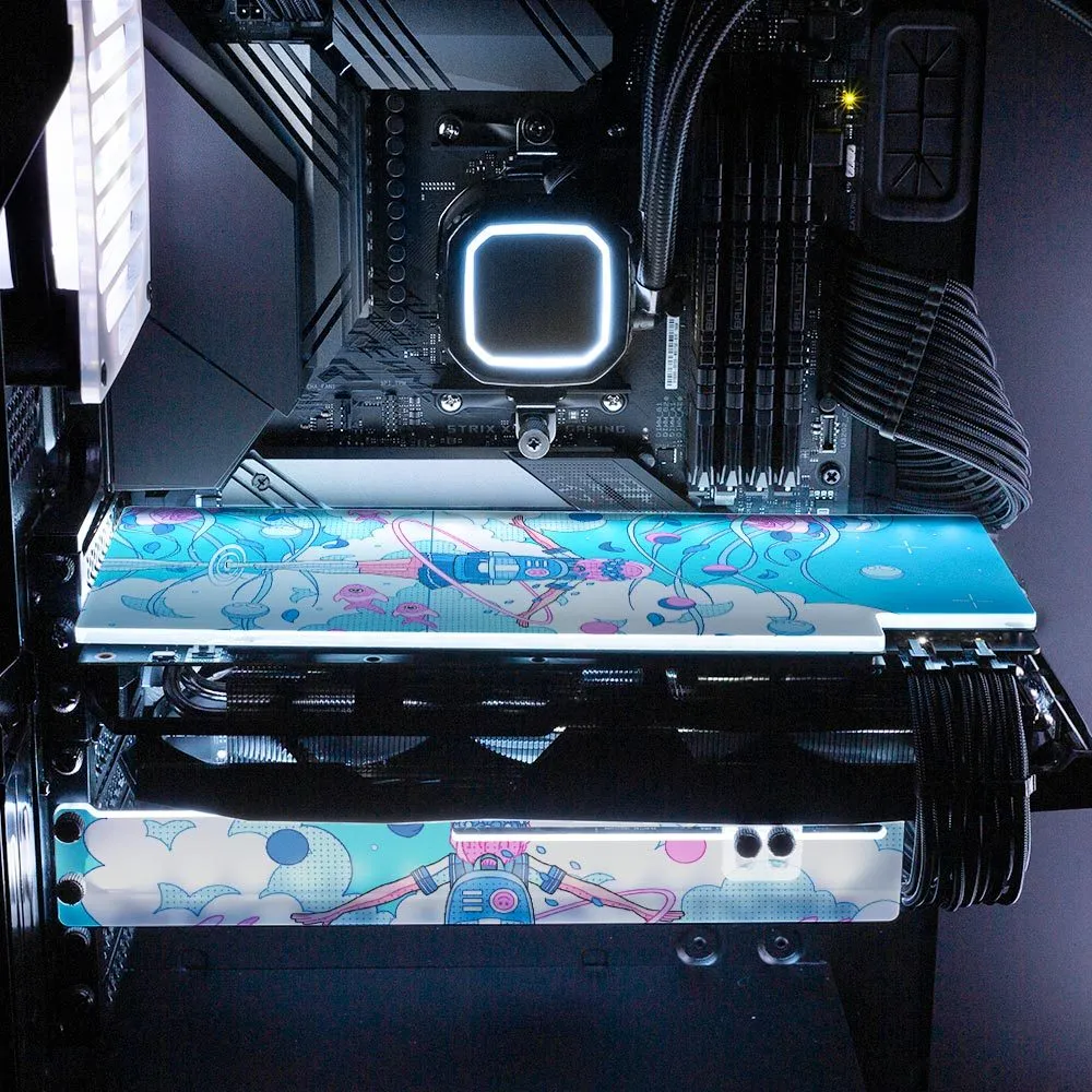 Blue Infinity RGB GPU Support Bracket