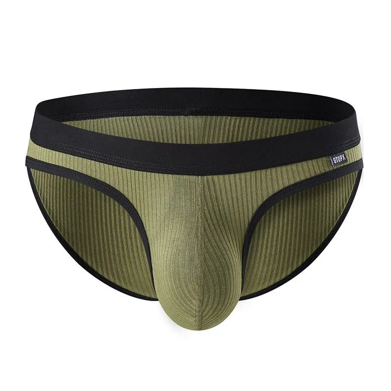 Breathable Elastic Waist Underwear with Pouch