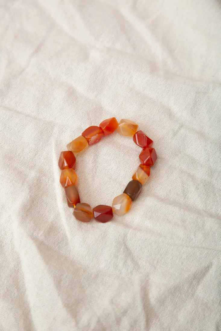 Carnelian Nugget Bracelet