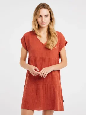 Caspian Dress - Chili Rust