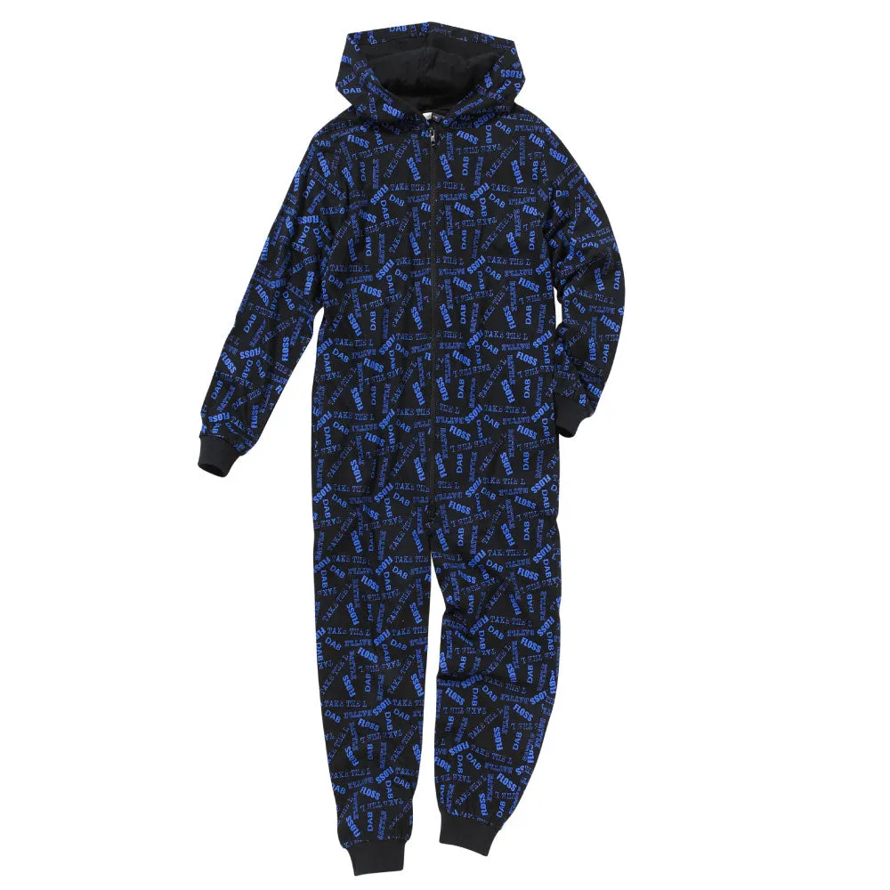 Childs Battle Dance Floss Gaming Onesie