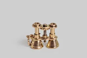 Dainty Realistic Mid 20th Century Binoculars Charm in 14k Gold