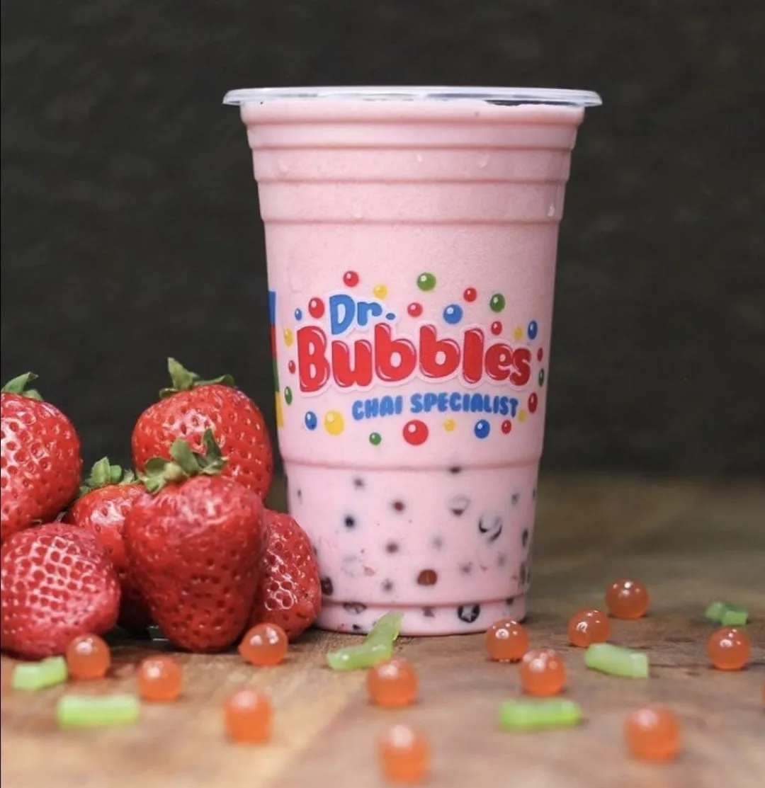 Dr. Bubbles Bubble Shake Small Cup - Strawberry