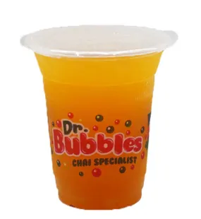 Dr. Bubbles Bubble Tea Small Cup - Pulpy Orange