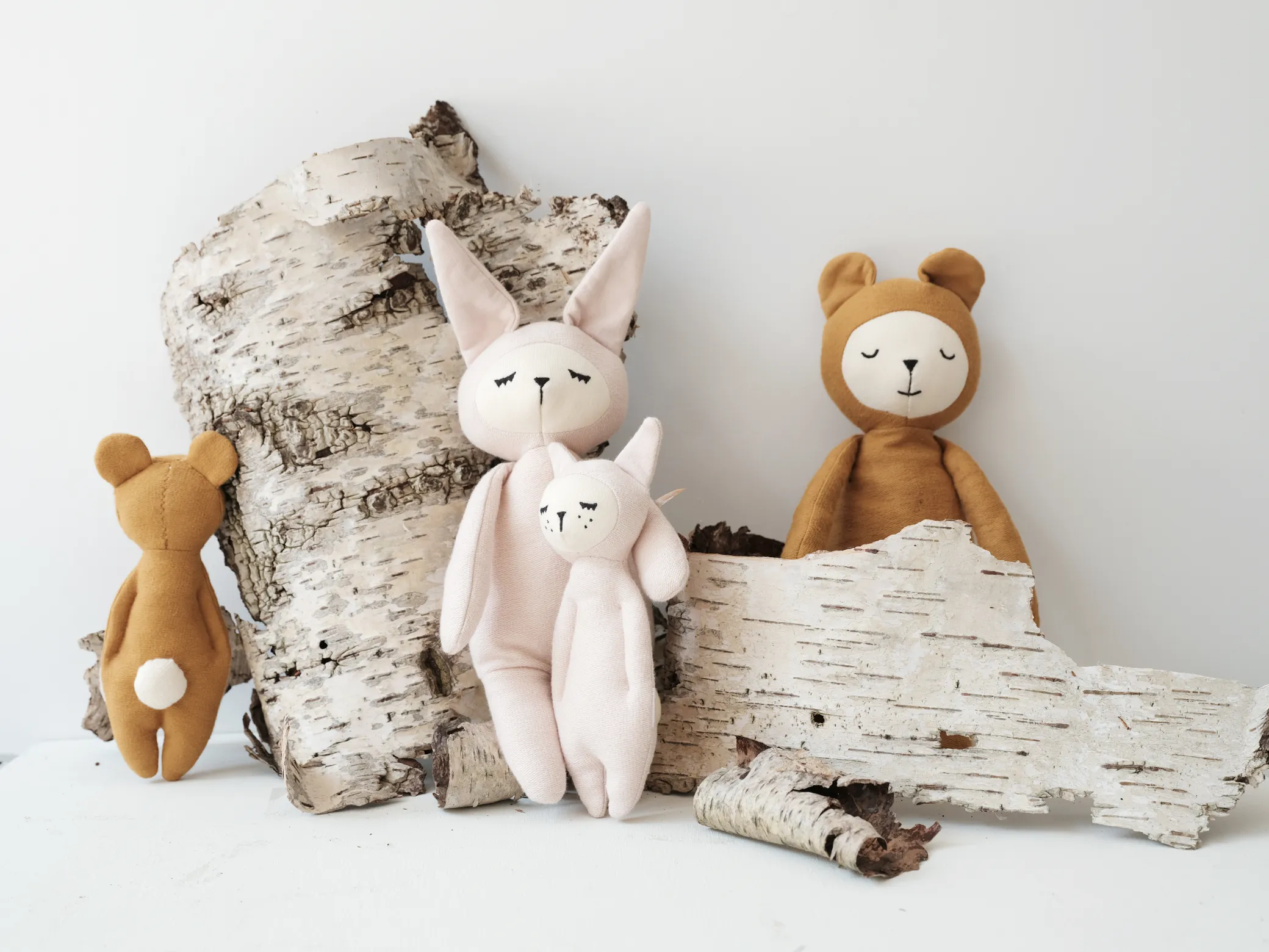 FABELAB - SOFT RATTLE - BUNNY - MAUVE