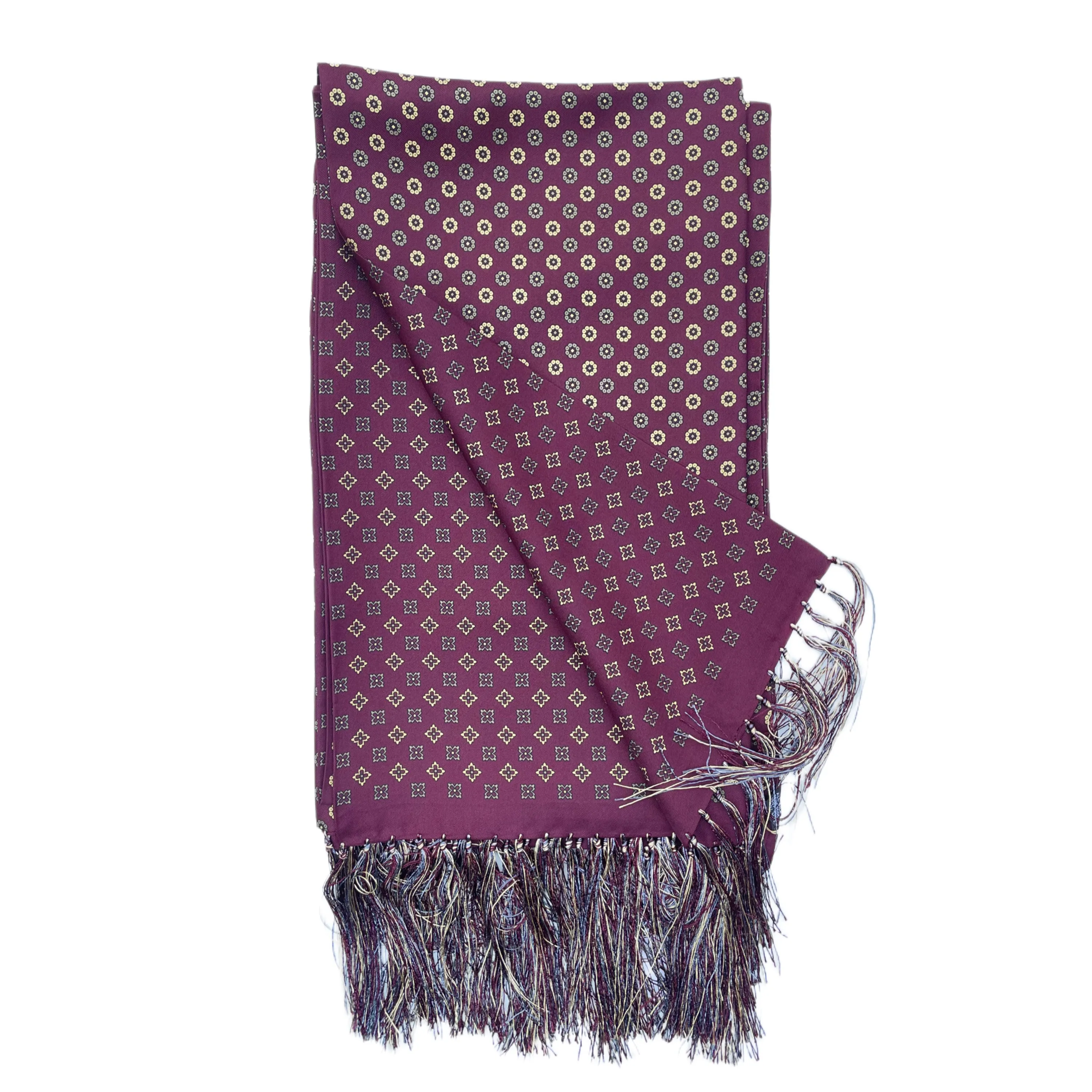 FRESH Flowers Silk Scarf in Bordeaux