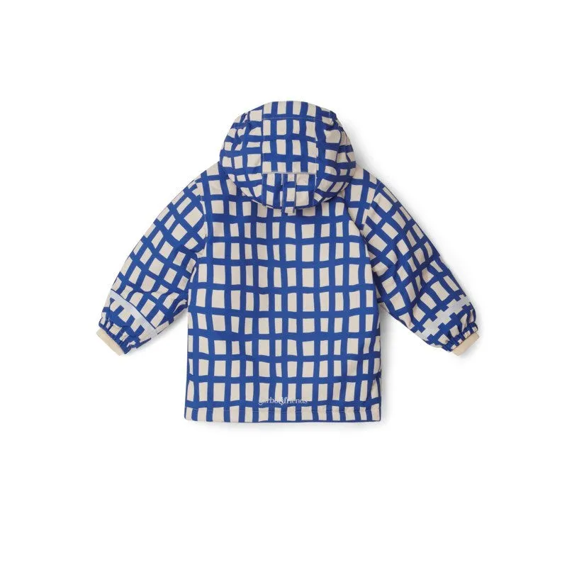 Garbo&Friends Plaid Cobalt Lined Rain Jacket