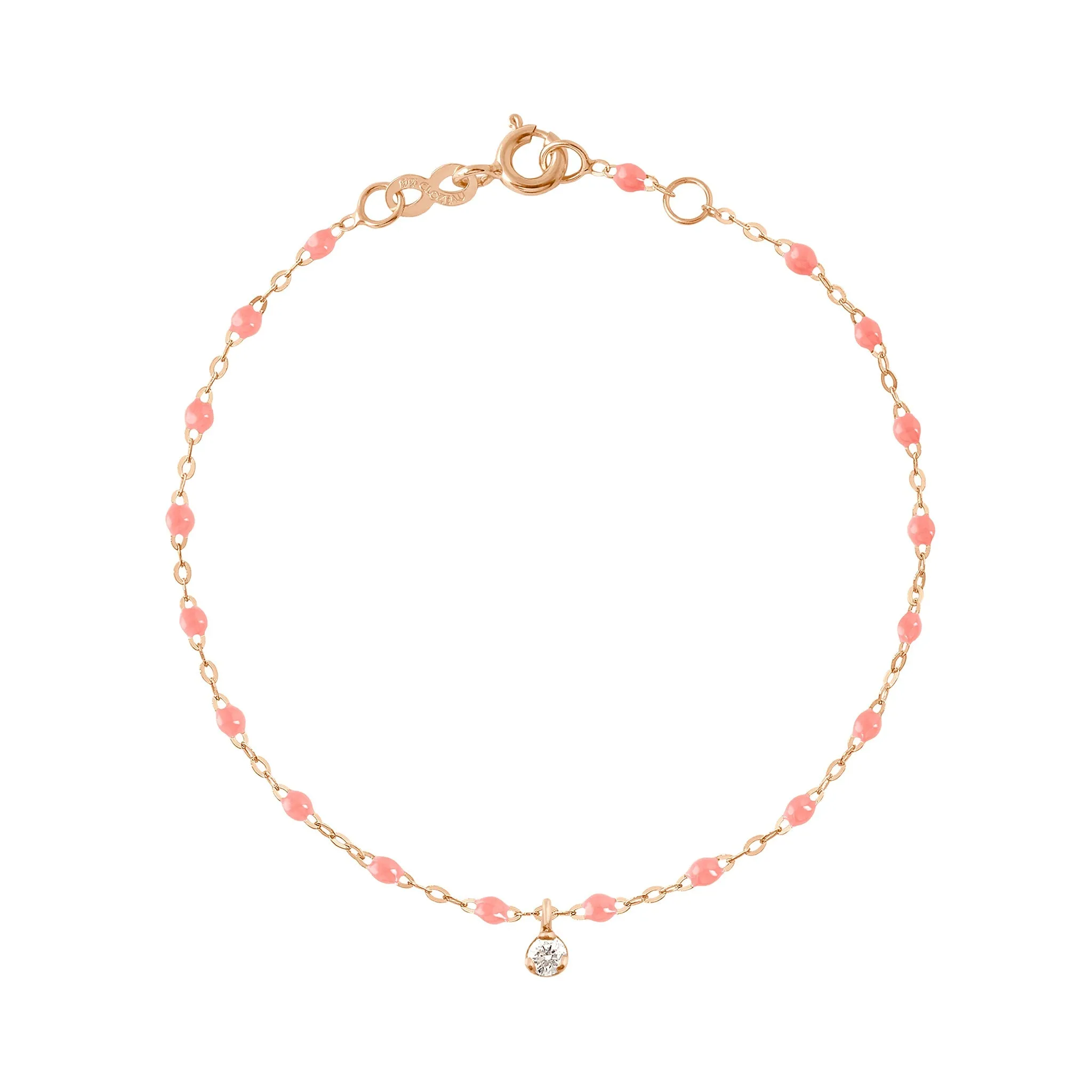 Gigi Supreme 1 Diamond Bracelet, Fuchsia, Rose Gold, 6.7"