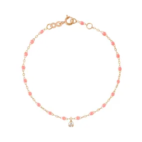 Gigi Supreme 1 Diamond Bracelet, Fuchsia, Rose Gold, 6.7"