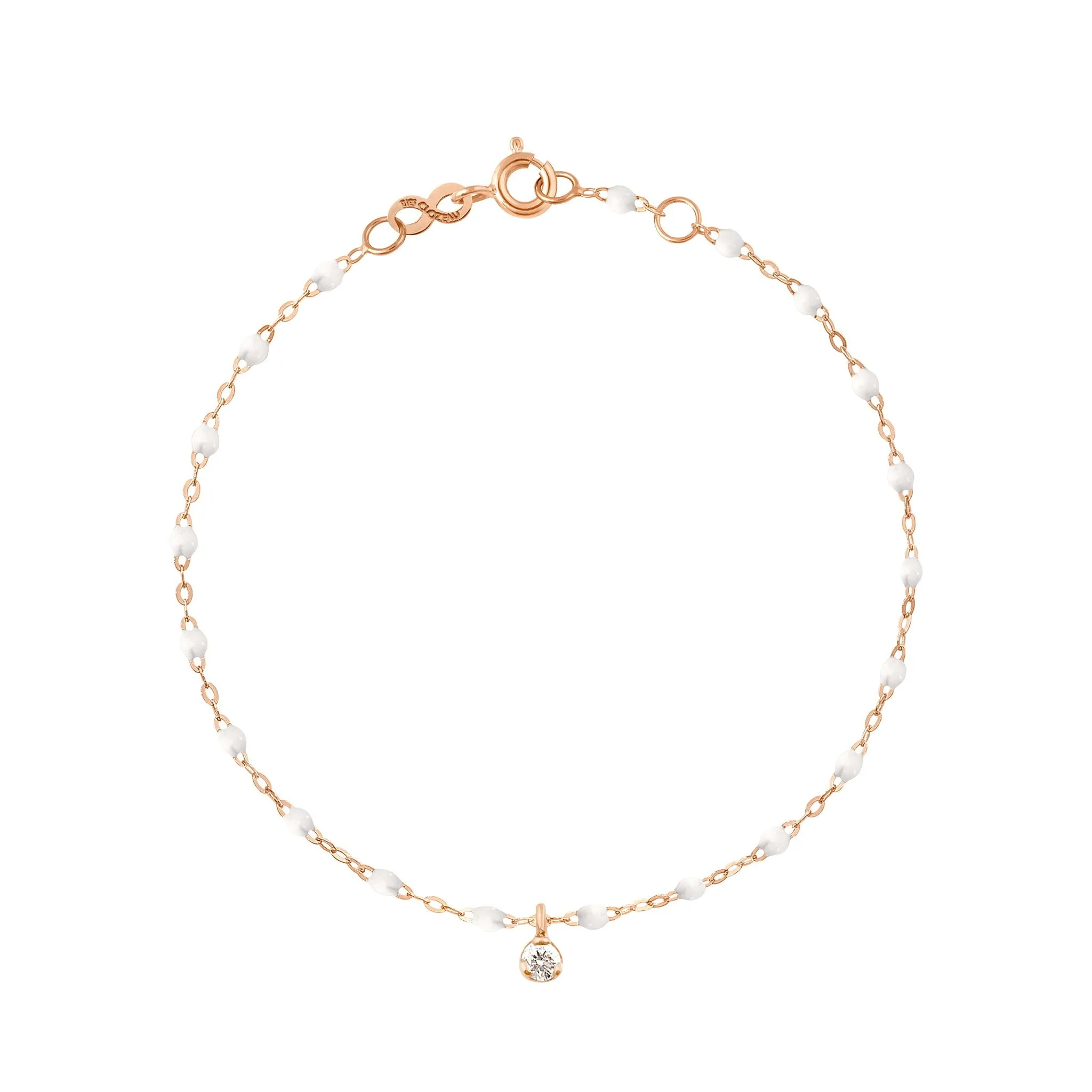 Gigi Supreme 1 Diamond Bracelet, White, Rose Gold, 6.7"