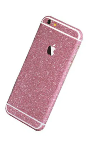 Glitter Phone Stickers Skin iphone 5 5s 6 6s Samsung S6 S7 Edge Bling Full Cover