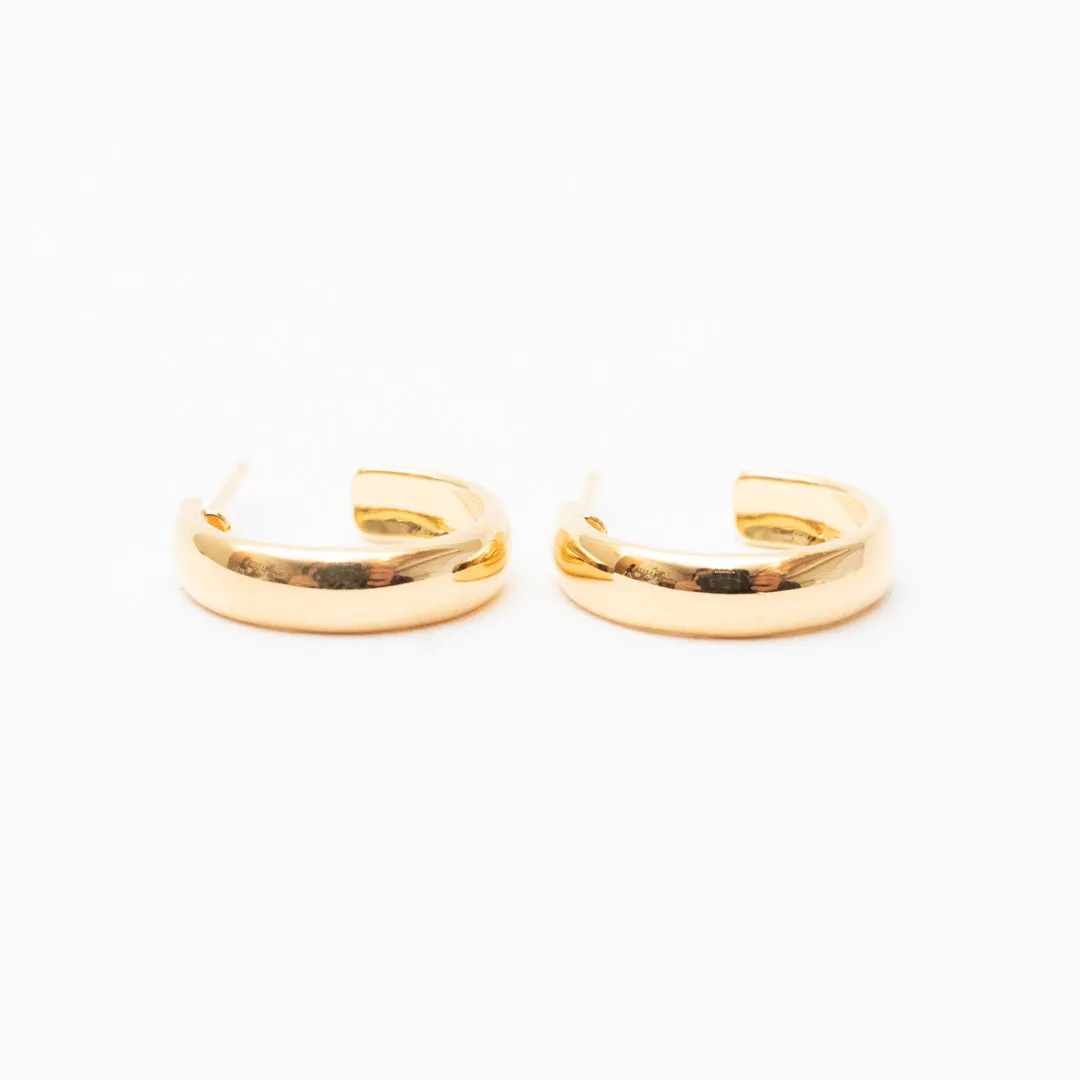 Gold Vermeil Perfect Little Hoops