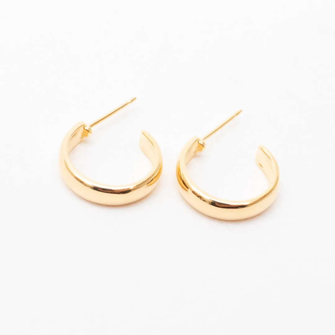 Gold Vermeil Perfect Little Hoops