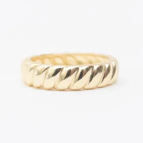 Gold Vermeil Twisted Chunky Band