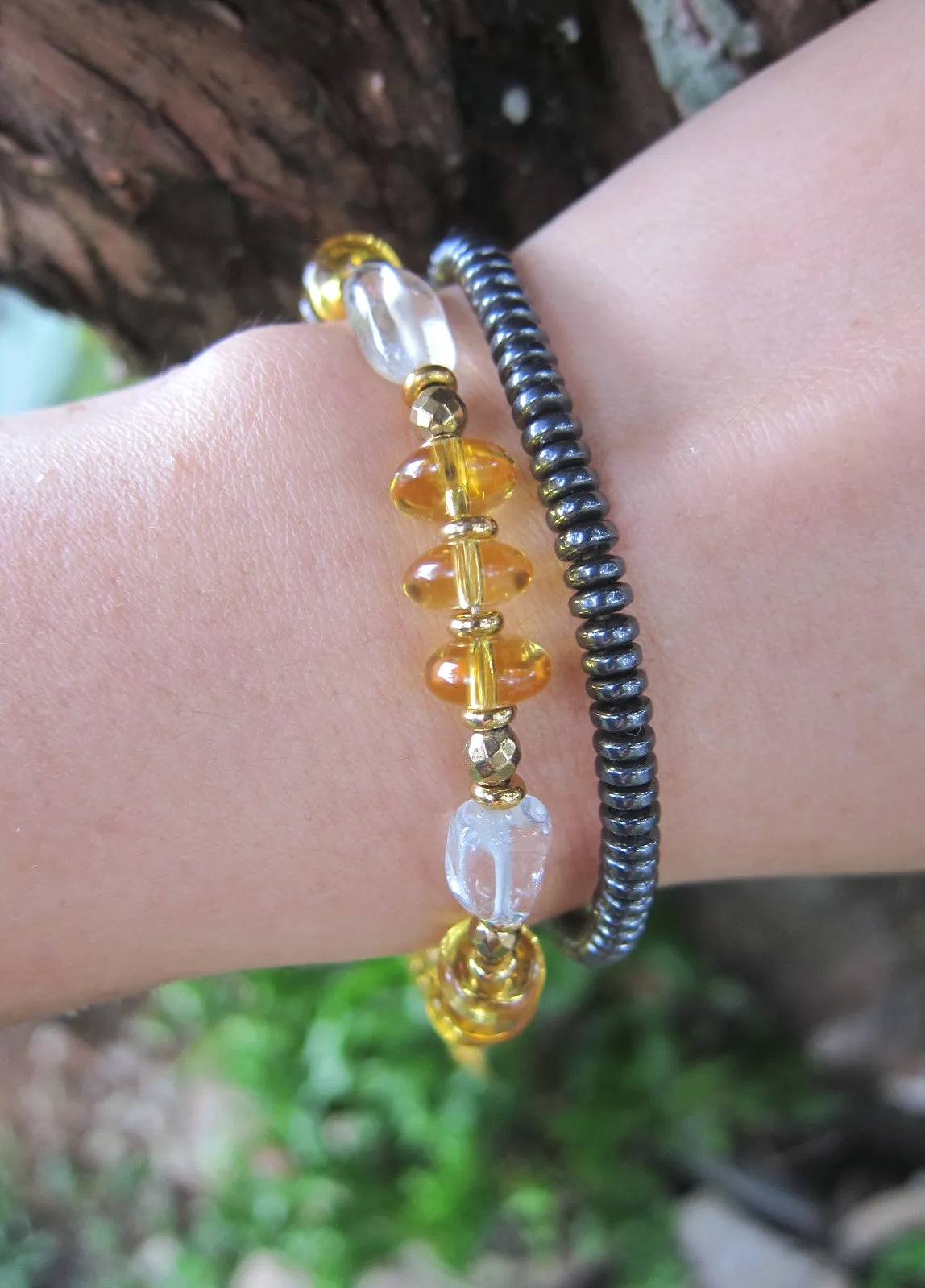 Inner Glow Citrine Quartz Mala Bracelet