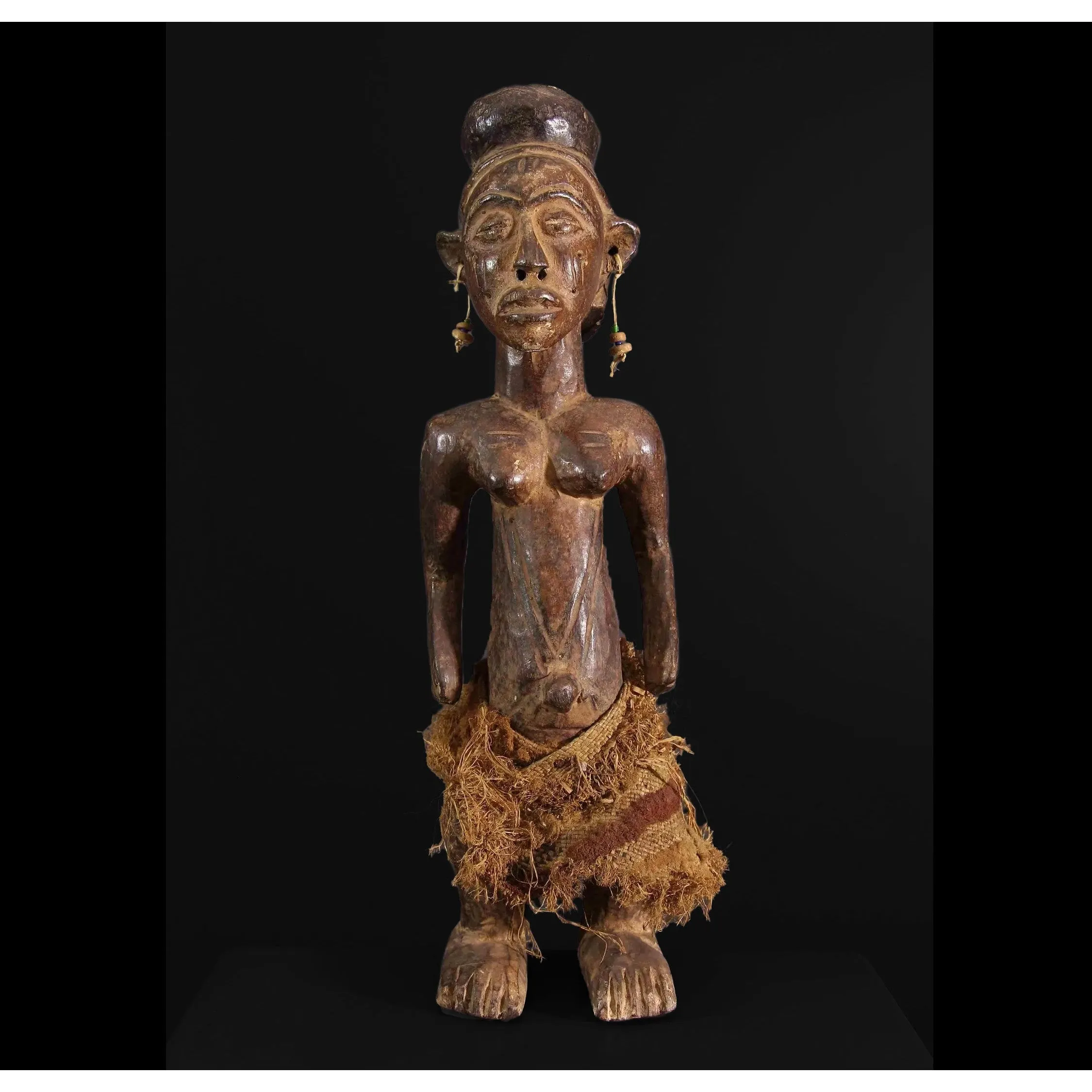 Kuba Female Ancestor Altar Figure, Congo DRC  #28