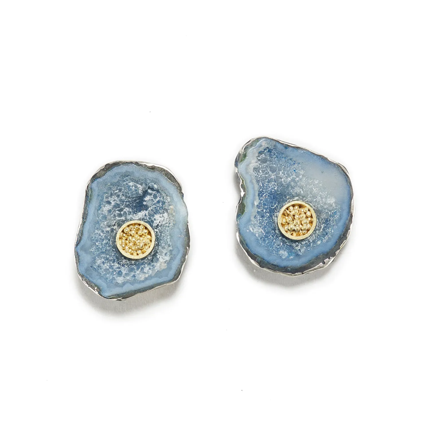 Maritime Geode Earrings