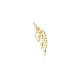 Mini Gold Angel Wing Charm