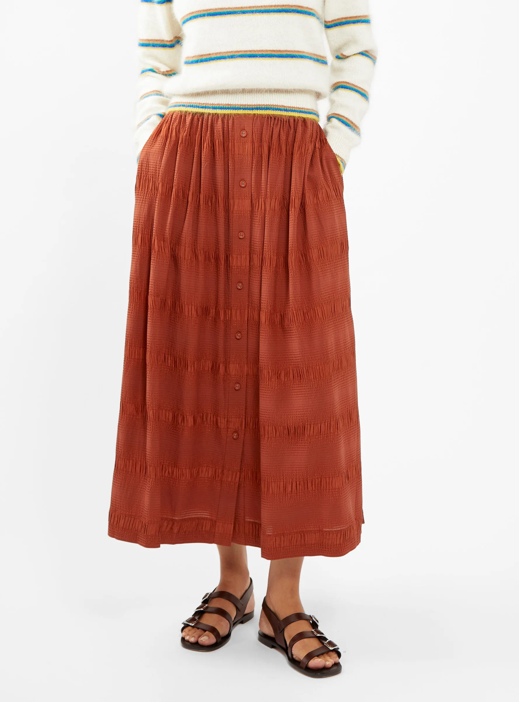 Modo Skirt Terracotta