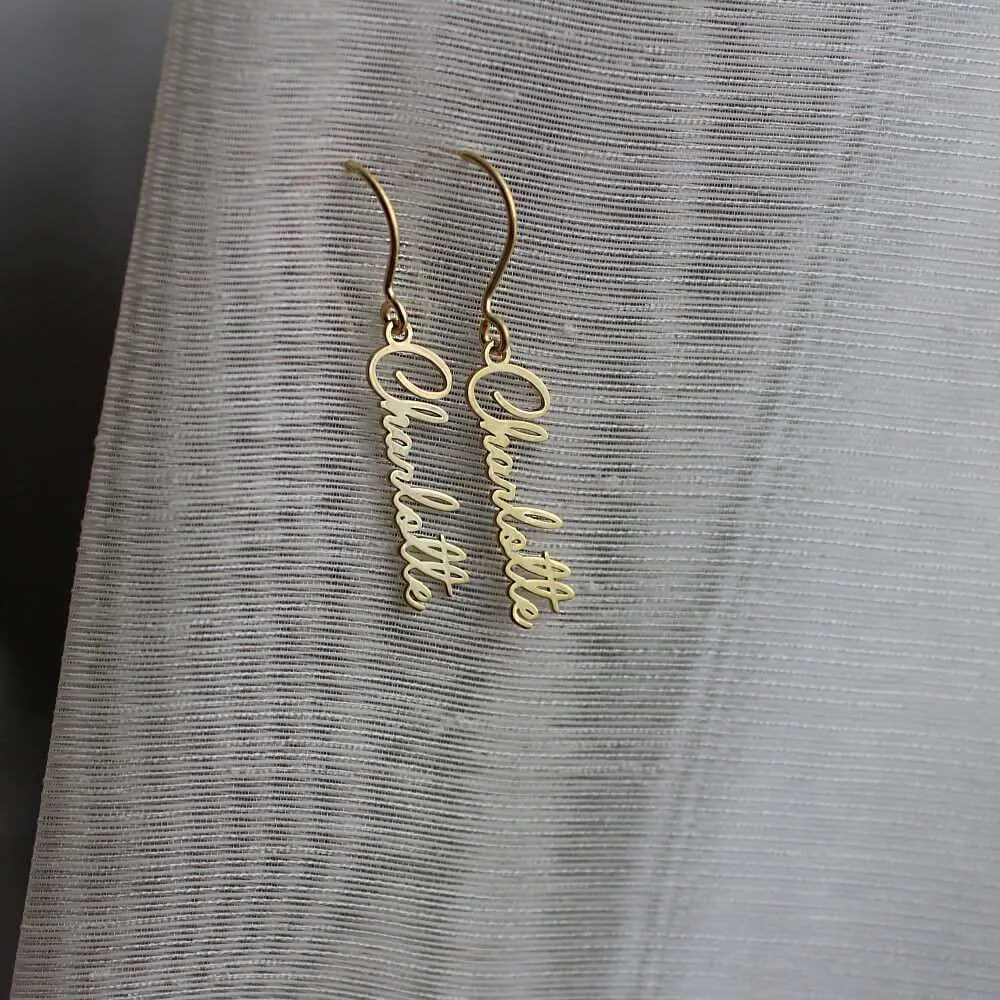 Name Drop Earrings