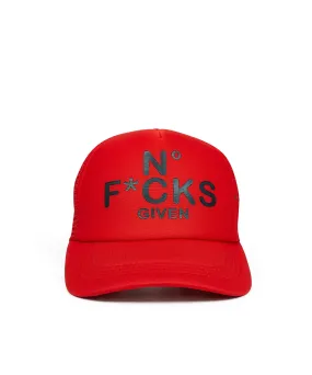 No F*Cks Given Trucker Hat - Red